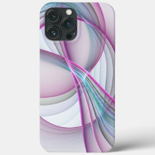 In Motion, Modern Abstract Colorful Fractal Art iPhone 13 Pro Max Case