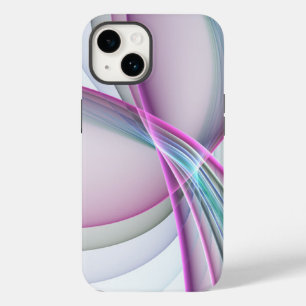 In Motion, Modern Abstract Colorful Fractal Art Case-Mate iPhone 14 Case