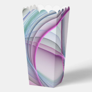 In Motion, Modern Abstract Colorful Fractal Art Favor Boxes
