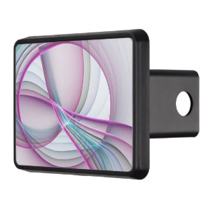 In Motion, Modern Abstract Colorful Fractal Art Hitch Cover