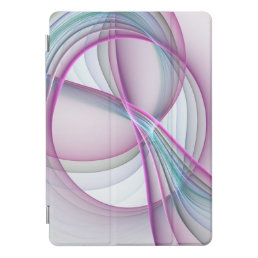 In Motion, Modern Abstract Colorful Fractal Art iPad Pro Cover