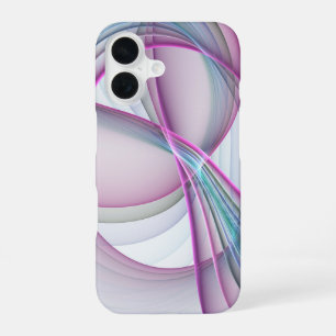 In Motion, Modern Abstract Colorful Fractal Art iPhone 16 Case