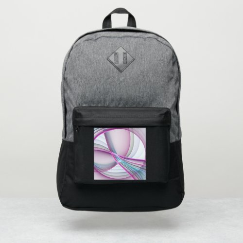 In Motion Modern Abstract Colorful Fractal Art Port Authority Backpack
