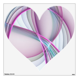 In Motion, Modern Abstract Colorful Fractal Art Wall Decal