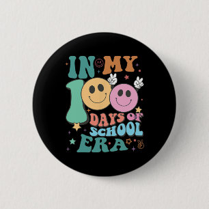In My 100 Days Of School Era Teacher Kids 100 Days Button