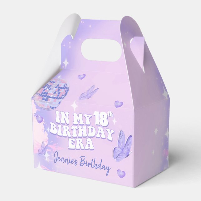 In My 18th Birthday Era Party Favor Boxes (Front Side)
