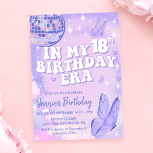 In My 18th Birthday Era Party Invitation