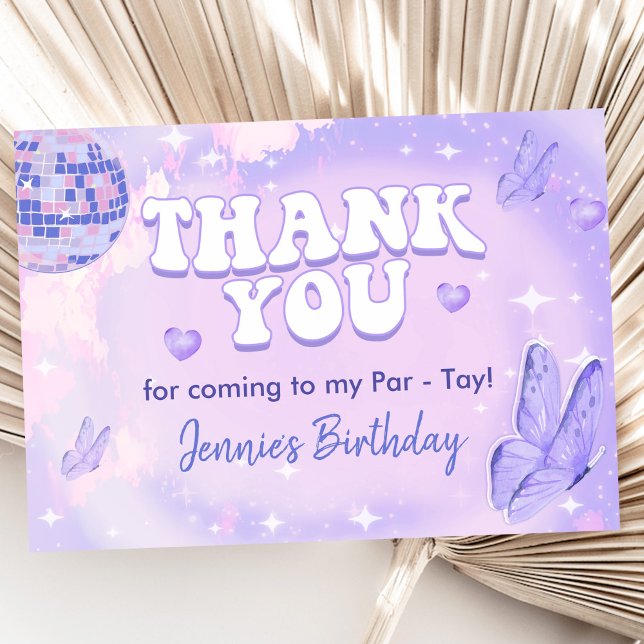 In My 18th Birthday Era Party Thank You Card (Creator Uploaded)
