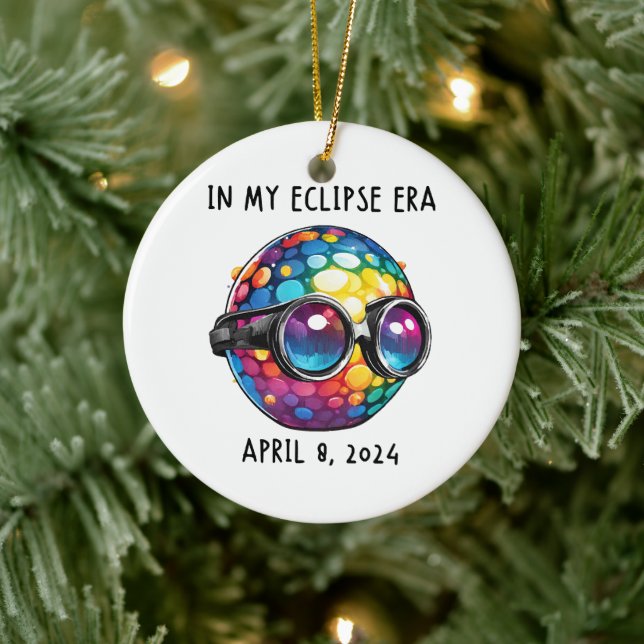 In My 2024 Solar Eclipse Era Ceramic Ornament (Tree)