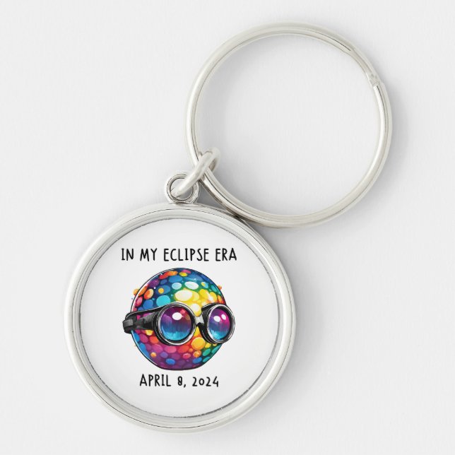 In My 2024 Solar Eclipse Era Keychain (Front)