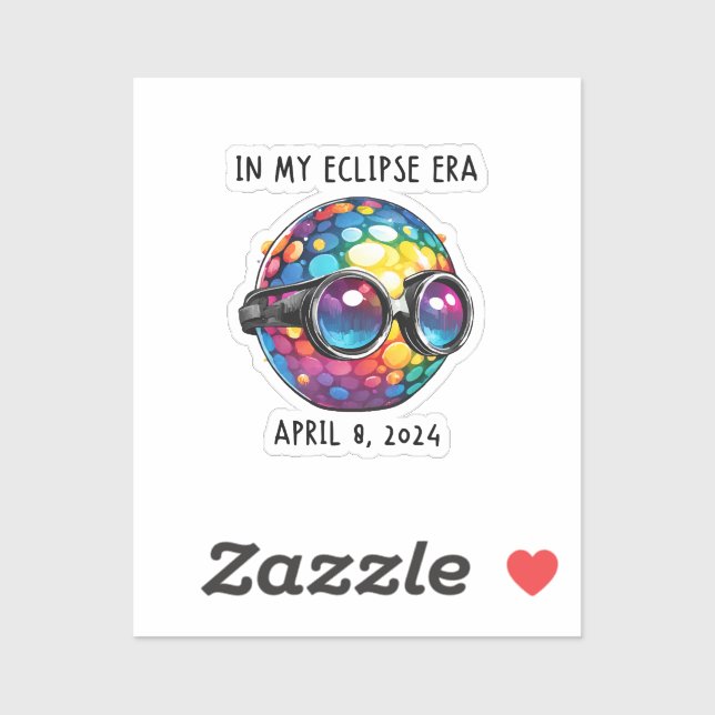 In My 2024 Solar Eclipse Era Sticker (Sheet)