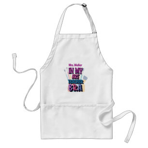 In my art teacher era personalized adult apron