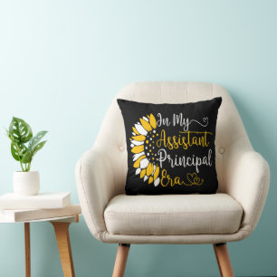 In My Assistant Principal Era School Teacher Funny Throw Pillow