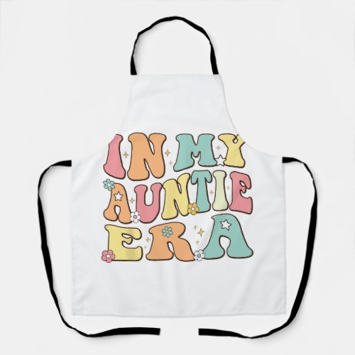 In My Auntie Era Baby Announcement for Aunt Christ Apron