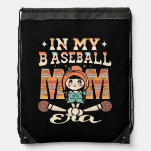 In My Baseball Mom Era Drawstring Bag