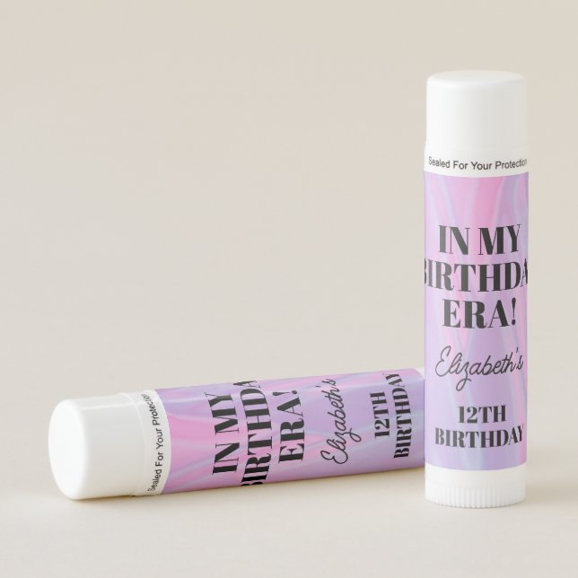 In My Birthday Era Birthday Party Favor Lip Balm (Front)