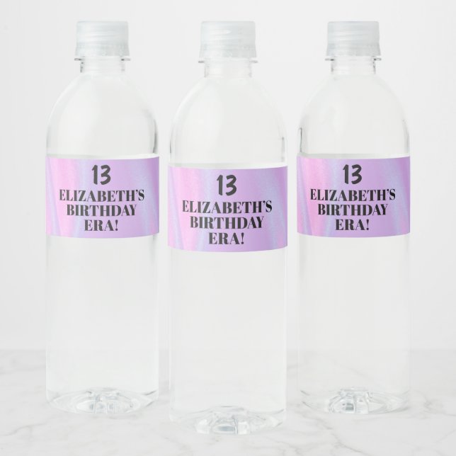 In My Birthday Era Birthday Party Favor Water Bottle Label (Bottles)