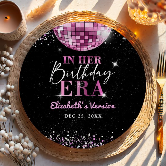 In My Birthday Era Disco Birthday Paper Plates (Creator Uploaded)