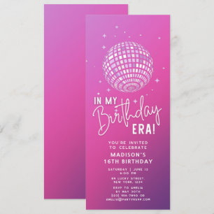 In My Birthday Era, Era Party, Eras Party Invitation