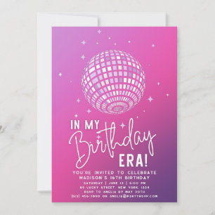 In My Birthday Era, Era Party, Eras Party Photo Invitation