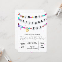 In My Birthday Era Friendship Bracelet Invitation