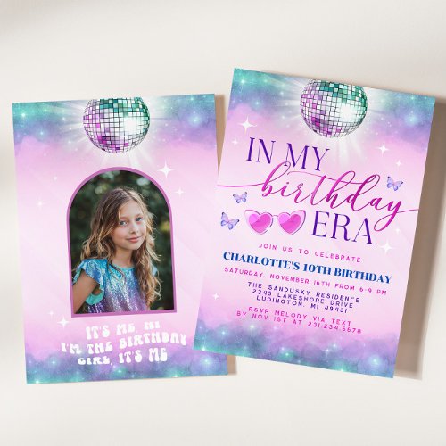 In My Birthday Era Invitation - Teen Birthday Girl