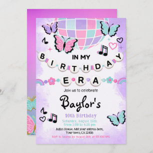 In My Birthday Era Party Invitation