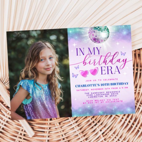 In My Birthday Era Photo Invite - Teen Birthday