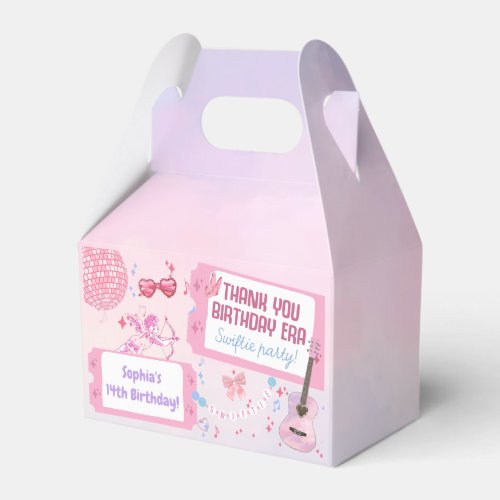 In My Birthday Era Pink Birthday Favor Boxes