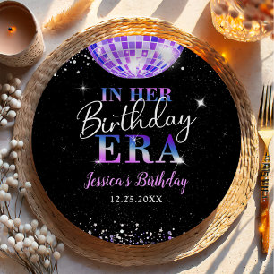In My Birthday Era Purple Disco Birthday Paper Plates