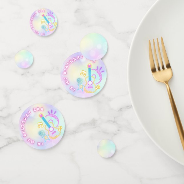 In my Birthday Era, Rainbow neon Birthday Confetti (Group)