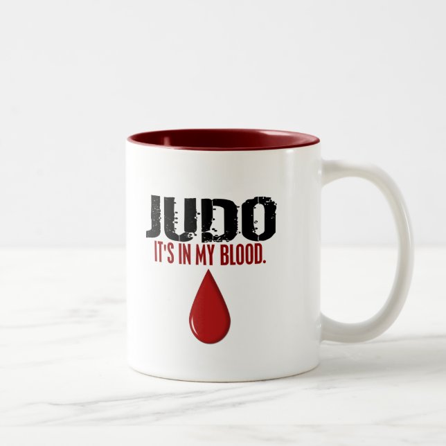 In My Blood JUDO Two-Tone Coffee Mug (Right)