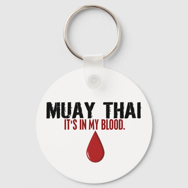 In My Blood MUAY THAI Keychain (Front)