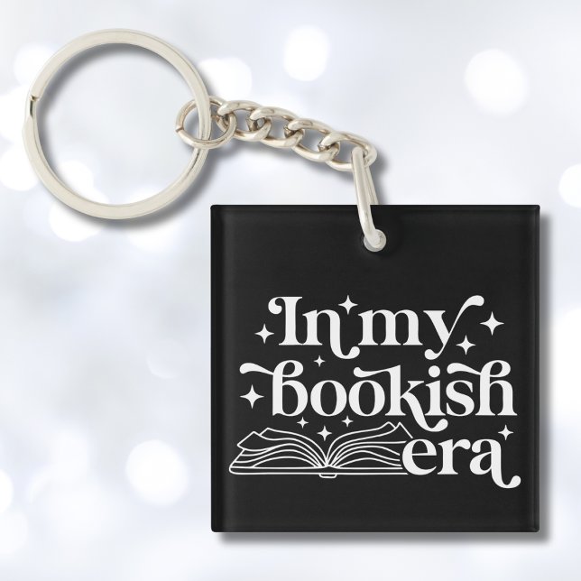 In my Bookish Era Black Keychain (Creator Uploaded)