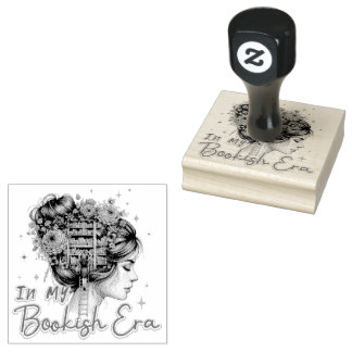 In My Bookish Era  Rubber Stamp