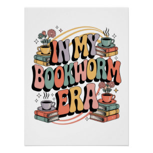 In My Bookworm Era – Retro Groovy 70’s Aesthetic Poster