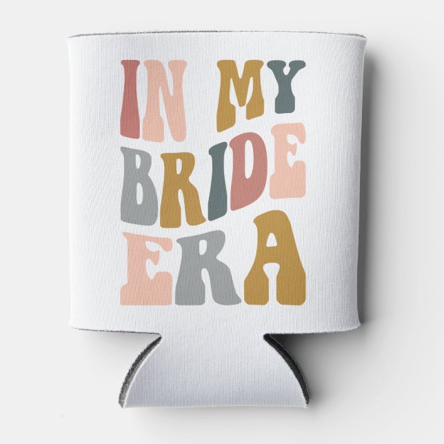 In My Bride Era Boho Wedding Gift Can Cooler (Front)