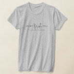 In My Bride Era Modern Minimalist Engaged Fiancee  T-Shirt<br><div class="desc">In my Bride era Modern Minimalist Future Mrs. Engagement Fiancee T-Shirt with custom text</div>