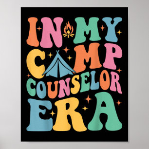 In My Camp Counselor Era Groovy Summer Camp Counse Poster
