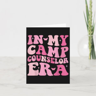 In My Camp Counselor Era Retro Summer Vacation Cam Card