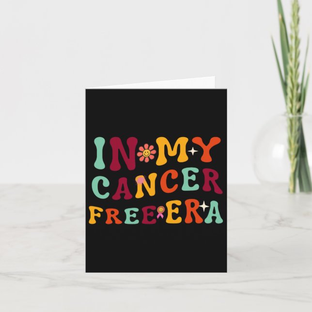 In My Cancer Free Era Survivor Breast Cancer Aware Card (Front)