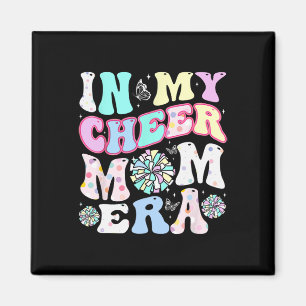 In My Cheer Mom Era Funny Cheerleading Mother's Da Magnet