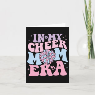 In My Cheer Mom Era Groovy Cheerleading Football M Card