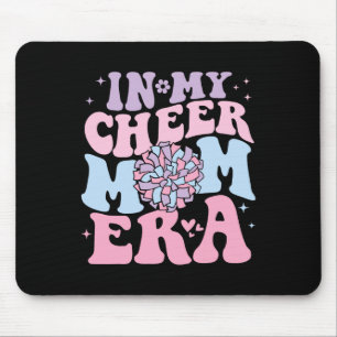 In My Cheer Mom Era Groovy Cheerleading Football M Mouse Pad