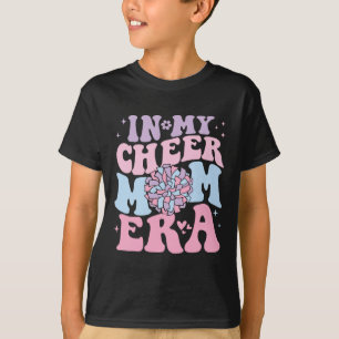 In My Cheer Mom Era Groovy Cheerleading Football M T-Shirt