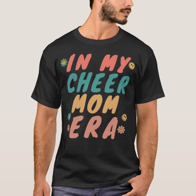 In My Cheer Mom Era Trendy Cheerleading Football M T-Shirt (Front)
