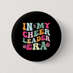 In My Cheerleader Era Cheer Coach Cheerleading Wom Button