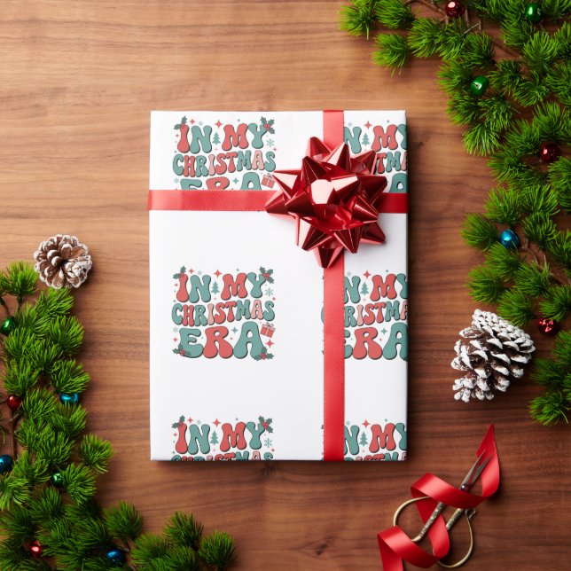 In My Christmas Era Cute Groovy Christmas Xmas Wrapping Paper (Holiday Gift)