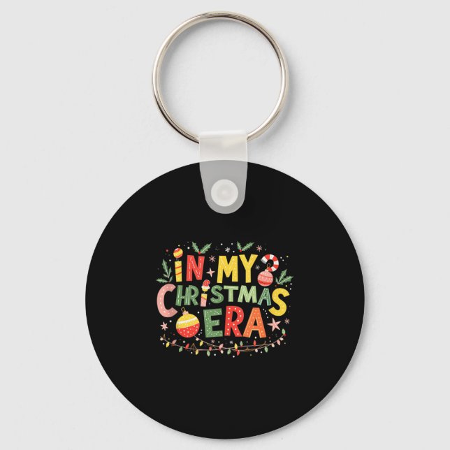 In My Christmas Era Family Matching Merry Christma Keychain (Front)