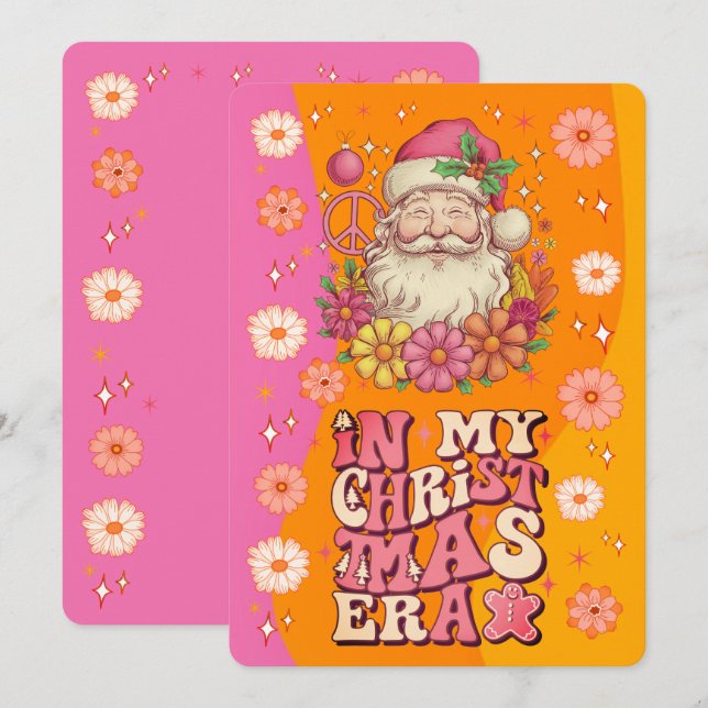 In My Christmas Era Groovy Santa Holiday Card (Front/Back)